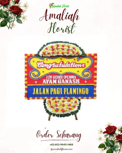 Bunga Papan Congratulation di Purwasaba